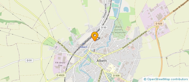 localisation de l'entreprise POMPES FUNEBRES LEMPEREUR-DESPRES à ALBERT
