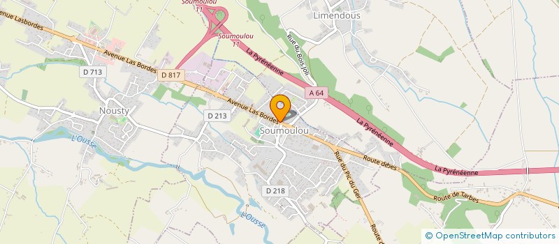 localisation de l'entreprise POMPES FUNEBRES LES COLOMBES  SOUMOULOU