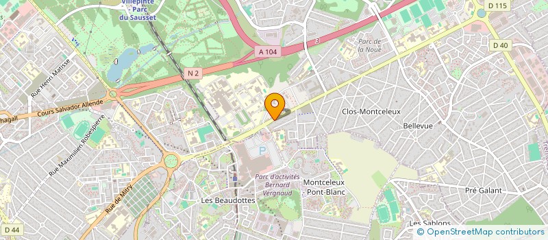 localisation de l'entreprise POMPES FUNEBRES LIBRES à VILLEPINTE