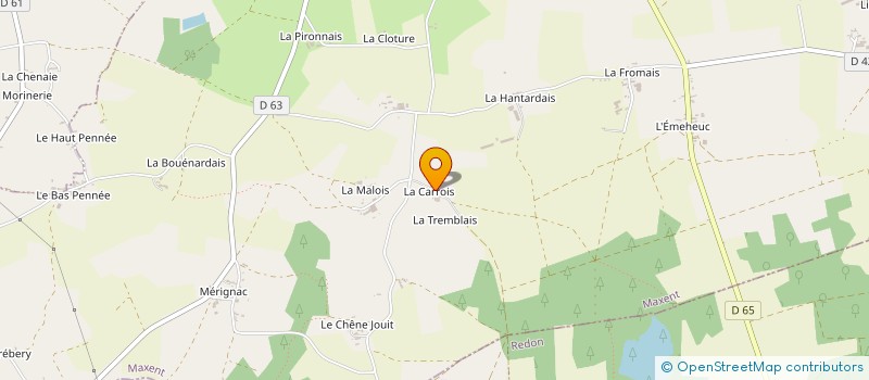 localisation de l'entreprise POMPES FUNEBRES LIBRES DES QUAIS à MAXENT