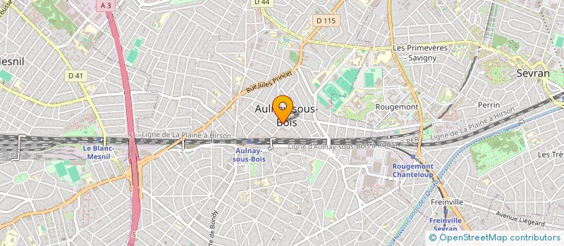 localisation de l'entreprise POMPES FUNEBRES LIBRES PFL à AULNAY-SOUS-BOIS