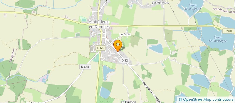 localisation de l'entreprise POMPES FUNEBRES LIMAT  AMBERIEUX-EN-DOMBES