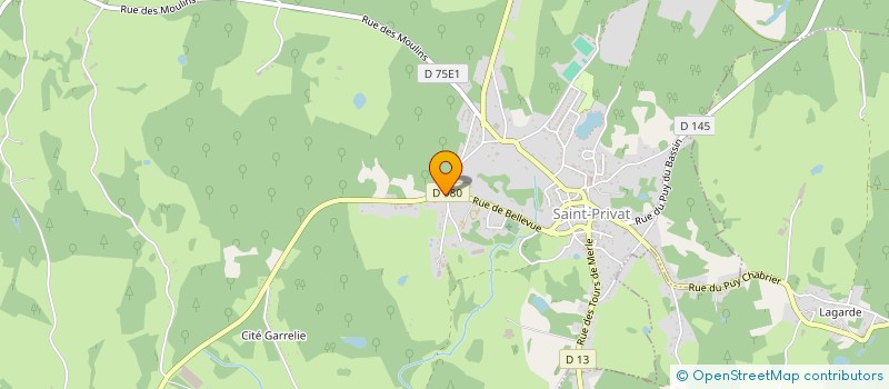 localisation de l'entreprise POMPES FUNEBRES LOFFICIAL  SAINT-PRIVAT