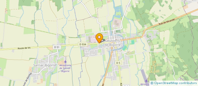 localisation de l'entreprise POMPES FUNEBRES LOUBET-VICTOR  RABASTENS-DE-BIGORRE