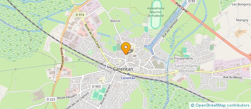localisation de l'entreprise POMPES FUNEBRES LOUCHART à CARENTAN-LES-MARAIS