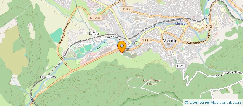 localisation de l'entreprise POMPES FUNEBRES LOZERIENNES  MENDE