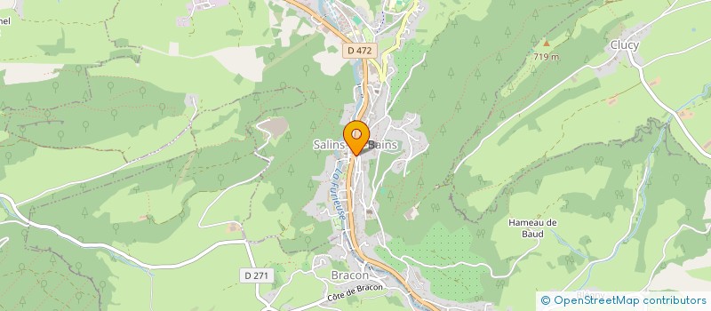 localisation de l'entreprise POMPES FUNEBRES MAIRE à SALINS-LES-BAINS
