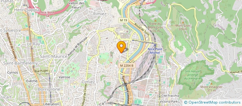 localisation de l'entreprise POMPES FUNEBRES MAISON SAUZEAUD à NICE