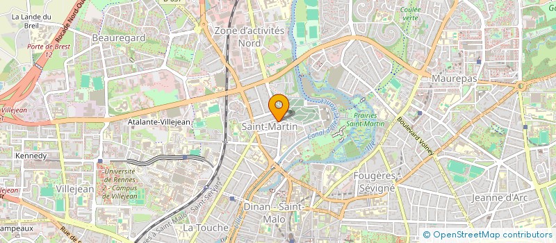 localisation de l'entreprise POMPES FUNEBRES MARBRERIE à RENNES