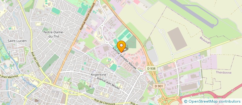 localisation de l'entreprise POMPES FUNEBRES MARBRERIE ANDRE POIRIE  BEAUVAIS