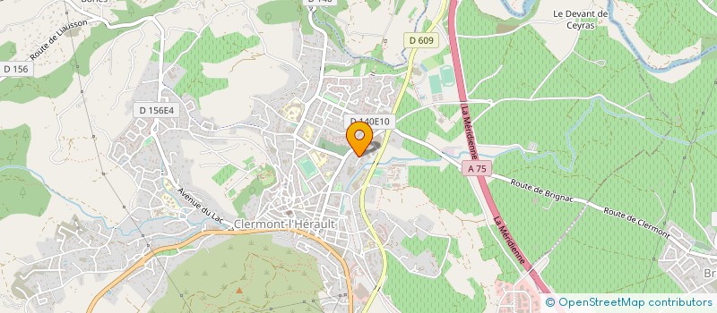 localisation de l'entreprise POMPES FUNEBRES MARBRERIE CLERMONTAISE à CLERMONT-L'HERAULT