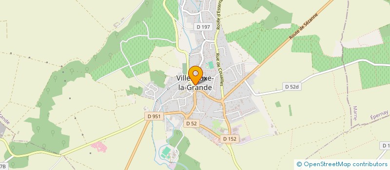 localisation de l'entreprise POMPES FUNEBRES - MARBRERIE DU C UR DE LA BRIE  LA FERTE-GAUCHER