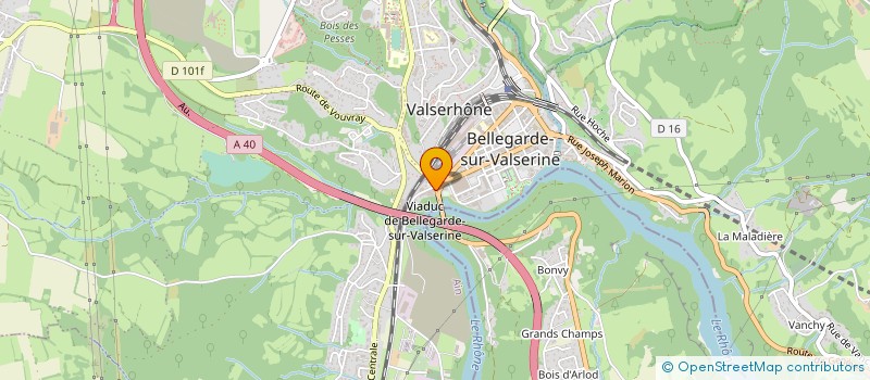 localisation de l'entreprise POMPES FUNEBRES - MARBRERIE DU SORGIA à VALSERHONE