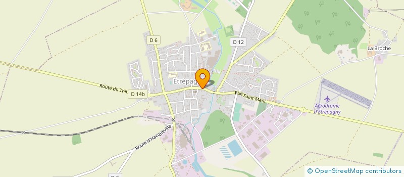 localisation de l'entreprise POMPES FUNEBRES MARBRERIE HERMES à ETREPAGNY