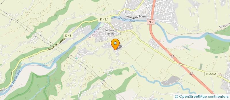 localisation de l'entreprise POMPES FUNEBRES MARBRERIE HOAREAU à BRAS-PANON
