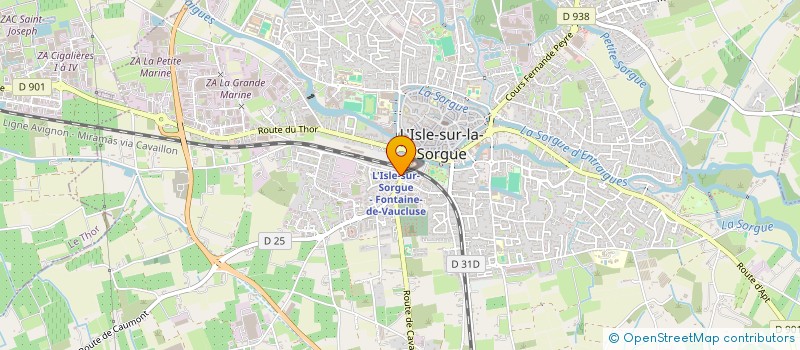 localisation de l'entreprise POMPES FUNEBRES MARBRERIE L'ISLOISE à L'ISLE-SUR-LA-SORGUE