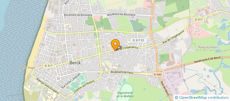localisation de l'entreprise POMPES FUNEBRES MARBRERIE LELEU à BERCK