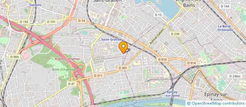 localisation de l'entreprise POMPES FUNEBRES MARBRERIE NEPHTYS  SAINT-GRATIEN