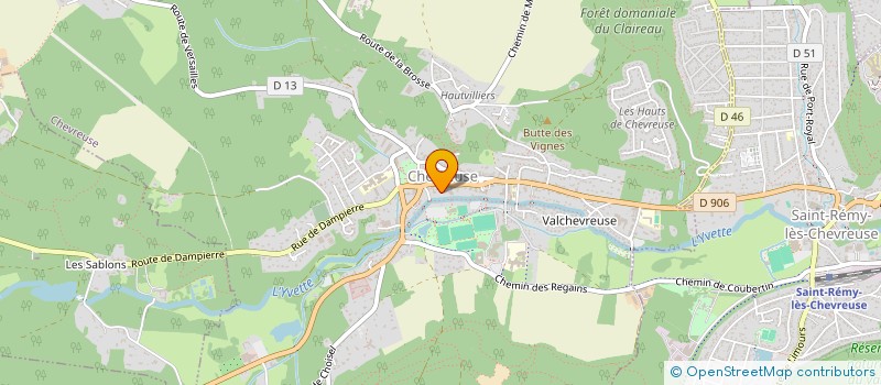 localisation de l'entreprise POMPES FUNEBRES MARBRERIE VANDYCKE à CHEVREUSE