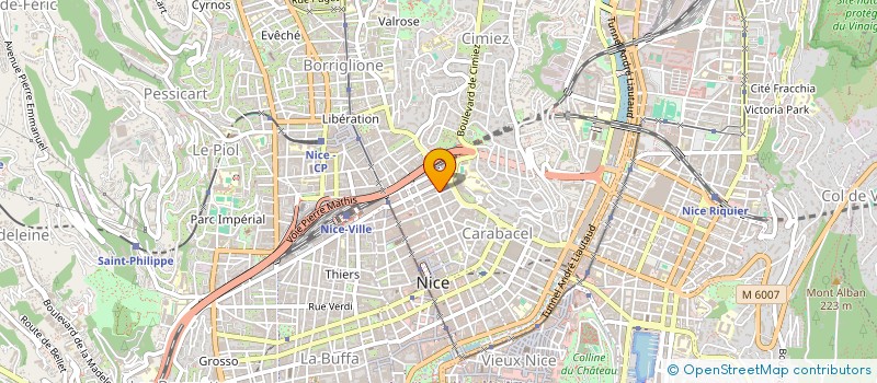 localisation de l'entreprise POMPES FUNEBRES MARBRERIES ARARAT à NICE