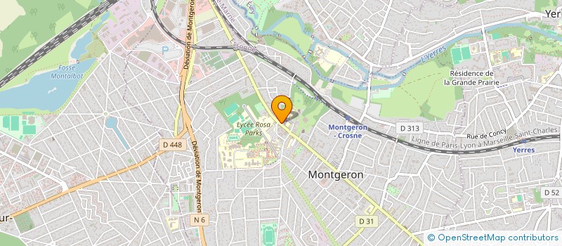 localisation de l'entreprise POMPES FUNEBRES MARBRERIES MEDVEDEV à MONTGERON