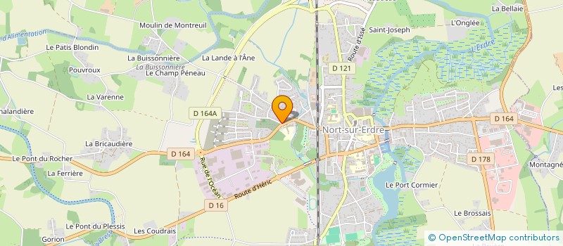 localisation de l'entreprise POMPES FUNEBRES MARTINEZ à NORT SUR ERDRE