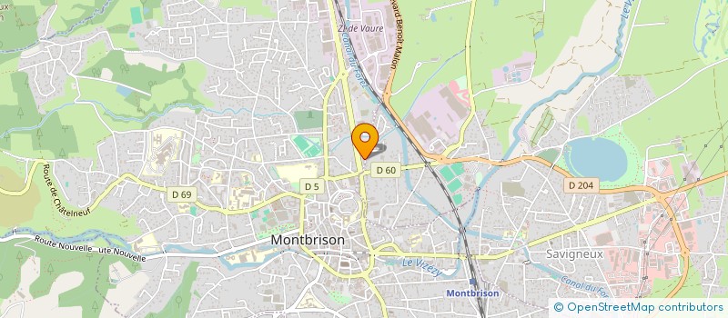 localisation de l'entreprise POMPES FUNEBRES MAZET  MONTBRISON