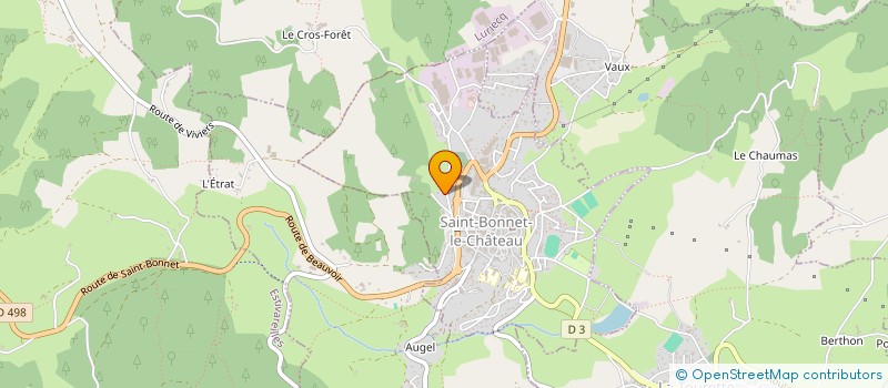 localisation de l'entreprise POMPES FUNEBRES MAZET DU HAUT FOREZ  SAINT-BONNET-LE-CHATEAU