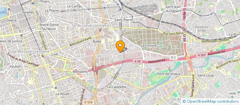 localisation de l'entreprise POMPES FUNEBRES MEDITERRANEE à MARSEILLE