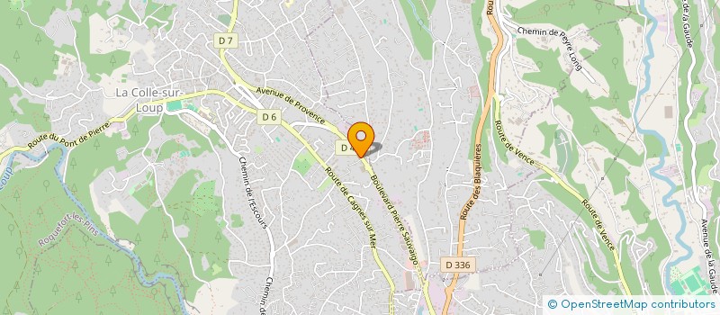 localisation de l'entreprise POMPES FUNEBRES MENARDO  LA COLLE-SUR-LOUP