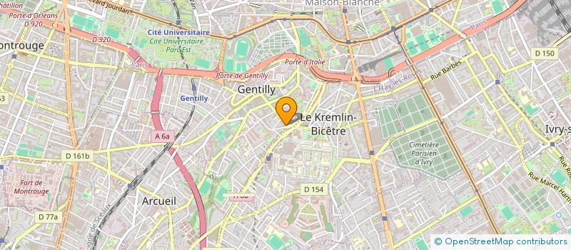 localisation de l'entreprise POMPES FUNEBRES MILLENAIRE à GENTILLY