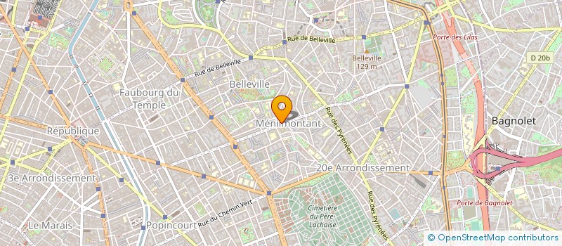 localisation de l'entreprise POMPES FUNEBRES MONDIAL AFRICAINE à PARIS