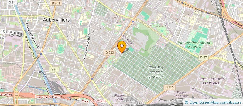 localisation de l'entreprise POMPES FUNEBRES MONDIALES à PANTIN