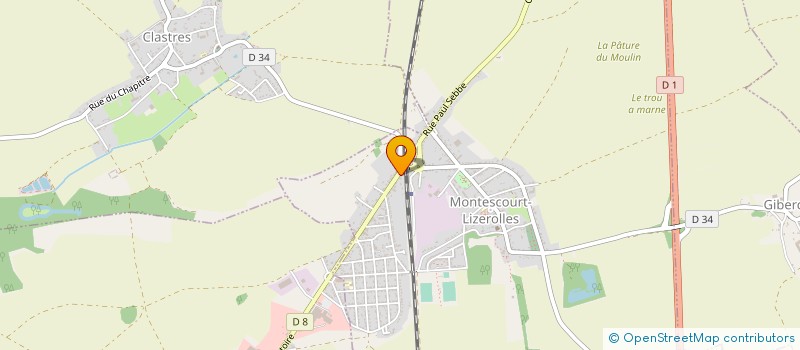 localisation de l'entreprise POMPES FUNEBRES MONTESCOURTOISES à MONTESCOURT-LIZEROLLES