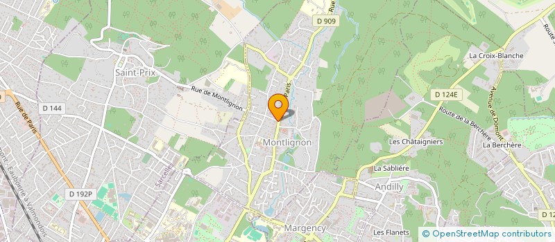 localisation de l'entreprise POMPES FUNEBRES MONTLIGNONNAIS  MONTLIGNON