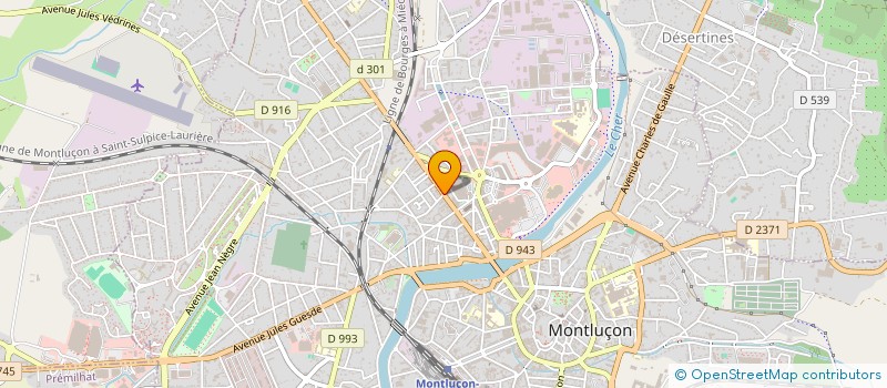 localisation de l'entreprise POMPES FUNEBRES MONTLUCONNAISES  MONTLUCON