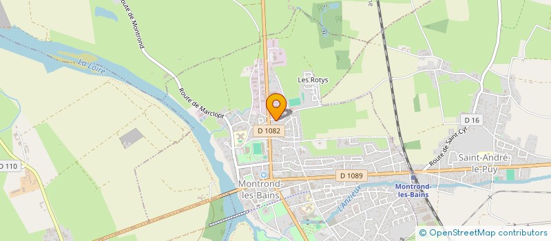 localisation de l'entreprise POMPES FUNEBRES MONTRONDAISE DELORME PAYSAGE  MONTROND-LES-BAINS