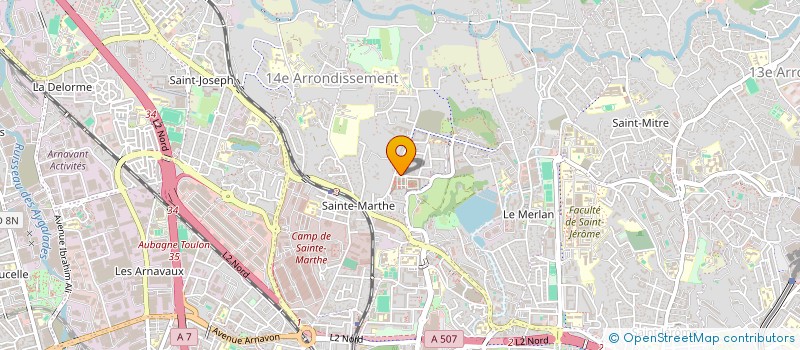 localisation de l'entreprise POMPES FUNEBRES MP  MARSEILLE