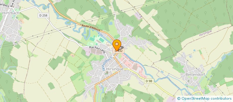 localisation de l'entreprise POMPES FUNEBRES MULLER à HIRSINGUE