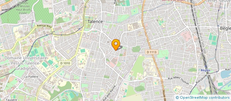 localisation de l'entreprise POMPES FUNEBRES MUSULMANE DE LA GIRONDE  TALENCE