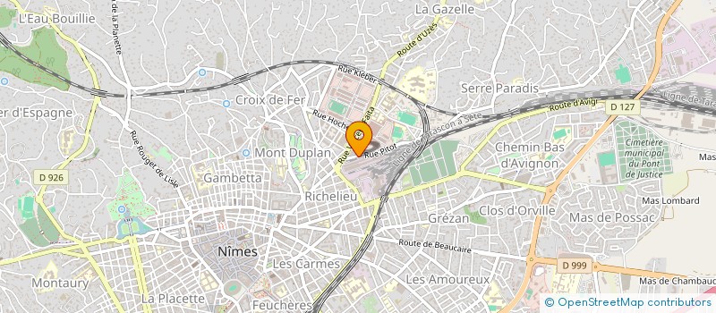 localisation de l'entreprise POMPES FUNEBRES MUSULMANES AL ASWAD  NIMES