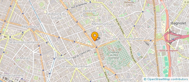 localisation de l'entreprise POMPES FUNEBRES MUSULMANES AL BAYANE à PARIS