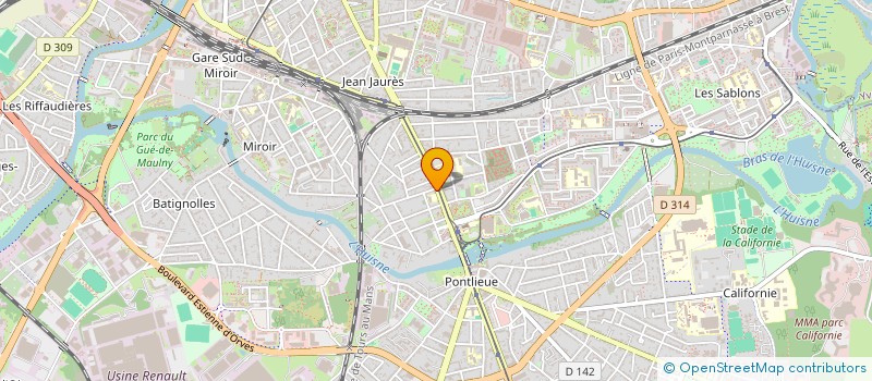 localisation de l'entreprise POMPES FUNEBRES MUSULMANES DU MANS  LE MANS