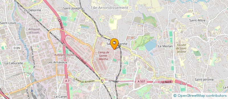 localisation de l'entreprise POMPES FUNEBRES MUSULMANES EL IMANE  MARSEILLE