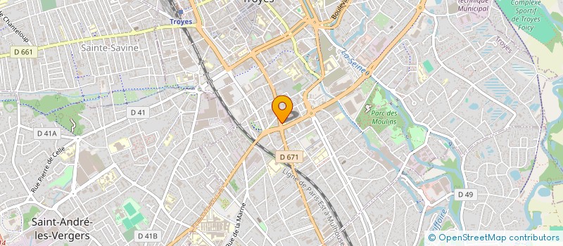 localisation de l'entreprise POMPES FUNEBRES MUSULMANES EL MOUNAWERA  TROYES