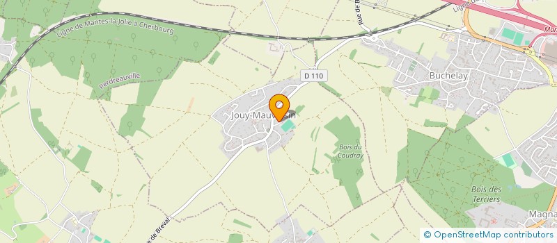 localisation de l'entreprise POMPES FUNEBRES MUSULMANES TESLIME  JOUY-MAUVOISIN