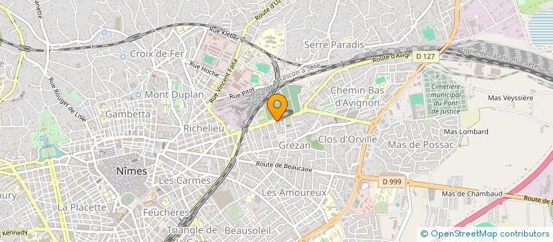 localisation de l'entreprise POMPES FUNEBRES NALLE NIMES  NIMES