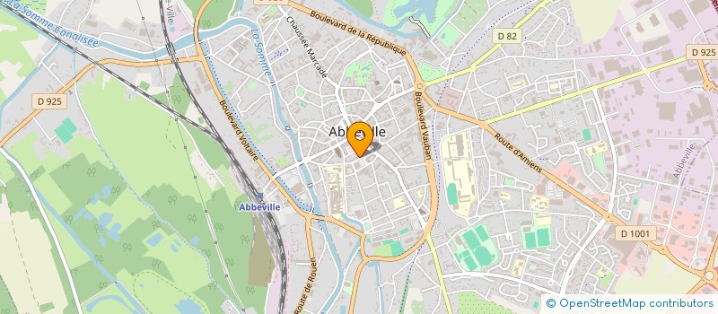localisation de l'entreprise POMPES FUNEBRES NICOLAS GRANGER à ABBEVILLE