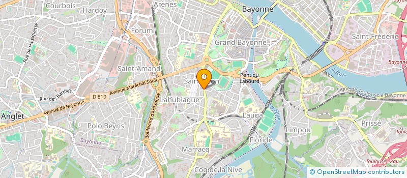 localisation de l'entreprise POMPES FUNEBRES OCEANES à BAYONNE