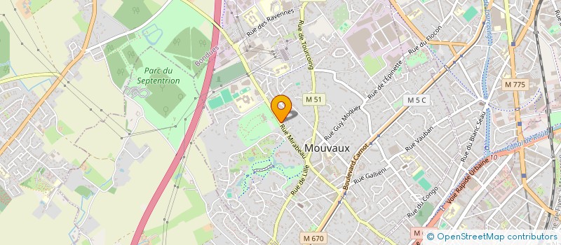 localisation de l'entreprise POMPES FUNEBRES ODOUX à MOUVAUX
